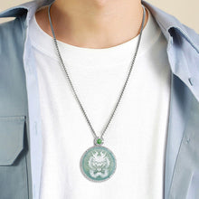 Natural Jade Pendant Dragon Jadeite Pendant