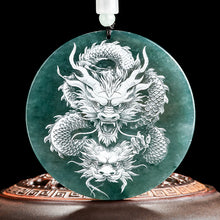 Natural Jade Pendant Dragon Jadeite Pendant