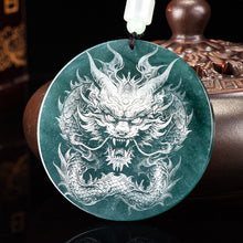 Natural Jade Pendant Dragon Jadeite Pendant