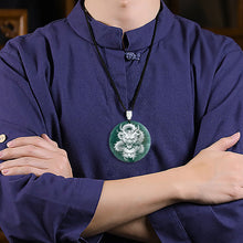 Natural Jade Pendant Dragon Jadeite Pendant