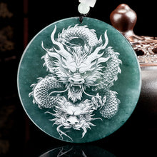 Natural Jade Pendant Dragon Jadeite Pendant