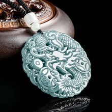 Natural Jade Pendant Dragon Jadeite Pendant