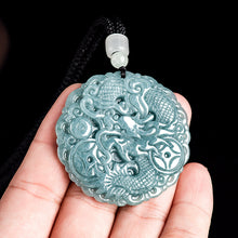Natural Jade Pendant Dragon Jadeite Pendant