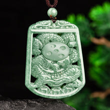 Natural Jade Pendant Dragon Jadeite Pendant