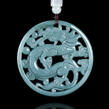 Natural Jade Pendant Dragon Jadeite Pendant