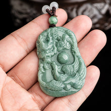 Natural Jade Pendant Dragon Jadeite Pendant