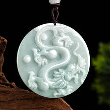 Natural Jade Pendant Dragon Jadeite Pendant