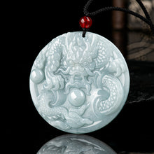 Natural Jade Pendant Dragon Jadeite Pendant