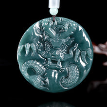Natural Jade Pendant Dragon Jadeite Pendant
