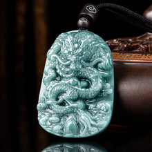 Natural Jade Pendant Dragon Jadeite Pendant