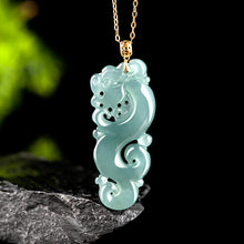 Natural Jade Pendant Dragon Jadeite Pendant