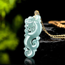Natural Jade Pendant Dragon Jadeite Pendant