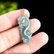 Natural Jade Pendant Dragon Jadeite Pendant