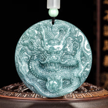 Natural Jade Pendant Dragon Jadeite Pendant