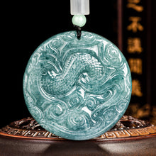 Natural Jade Pendant Dragon Jadeite Pendant