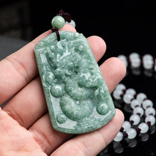 Natural Jade Pendant Dragon Jadeite Pendant