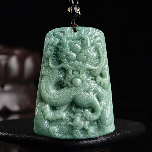 Natural Jade Pendant Dragon Jadeite Pendant