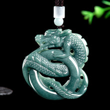 Natural Jade Pendant Dragon Jadeite Pendant