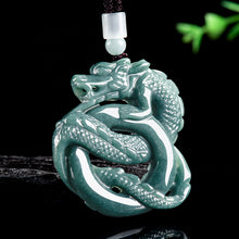 Natural Jade Pendant Dragon Jadeite Pendant
