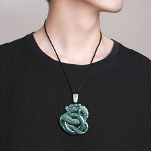 Natural Jade Pendant Dragon Jadeite Pendant