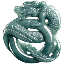 Natural Jade Pendant Dragon Jadeite Pendant