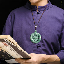 Natural Jade Pendant Dragon Jadeite Pendant