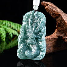 Natural Jade Pendant Dragon Jadeite Pendant