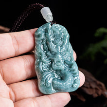 Natural Jade Pendant Dragon Jadeite Pendant