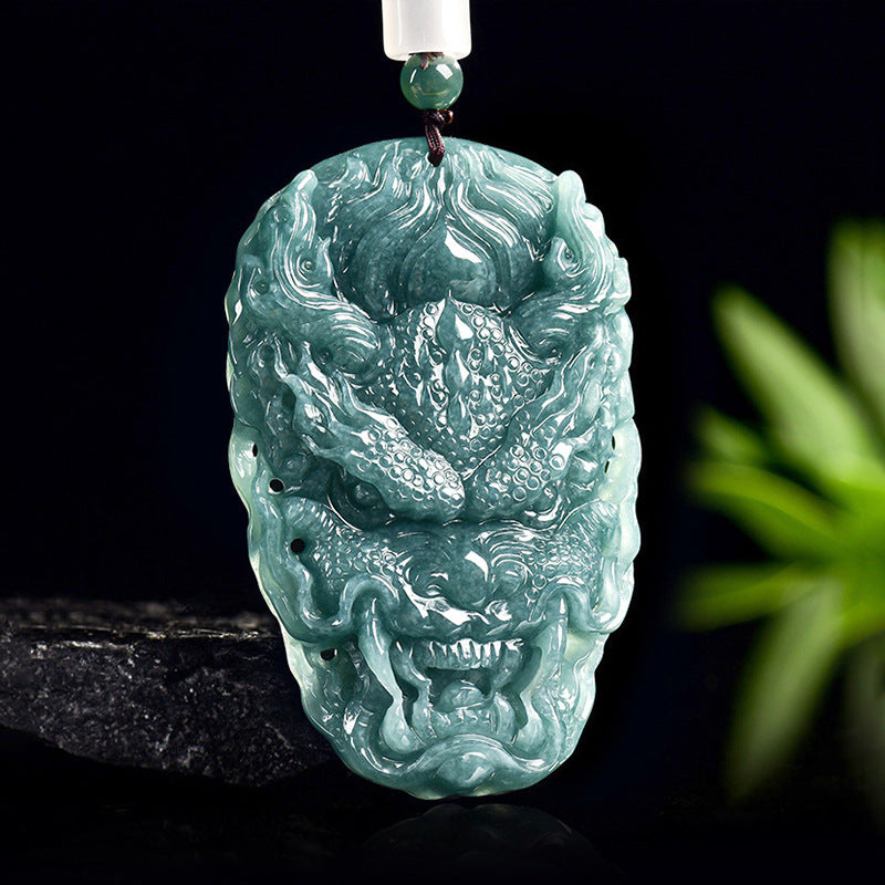 Natural Jade Pendant Dragon Jadeite Pendant