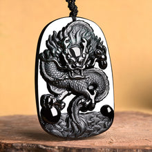 Natural Jade Pendant Dragon Jadeite Pendant
