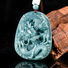 Natural Jade Pendant Dragon Jadeite Pendant
