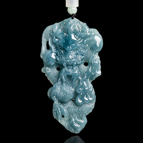 Natural Jade Pendant Dragon Jadeite Pendant