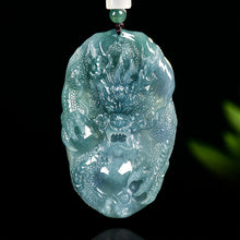 Natural Jade Pendant Dragon Jadeite Pendant