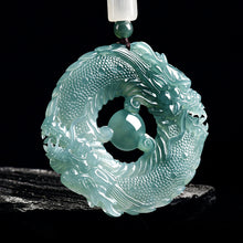 Natural Jade Pendant Dragon Jadeite Pendant