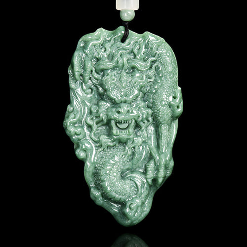 Natural Jade Pendant Dragon Jadeite Pendant