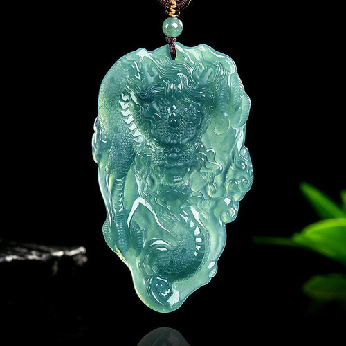 Natural Jade Pendant Dragon Jadeite Pendant