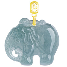 Natural Jade Pendant Elephant Jadeite Pendant