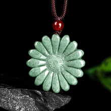 Natural Jade Pendant Flower Jadeite Pendant