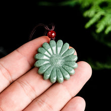 Natural Jade Pendant Flower Jadeite Pendant