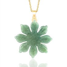 Natural Jade Pendant Flower Jadeite Pendant