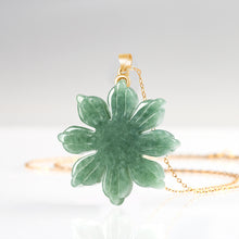 Natural Jade Pendant Flower Jadeite Pendant