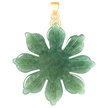 Natural Jade Pendant Flower Jadeite Pendant