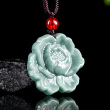 Natural Jade Pendant Flower Jadeite Pendant