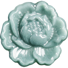Natural Jade Pendant Flower Jadeite Pendant