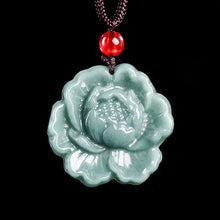 Natural Jade Pendant Flower Jadeite Pendant