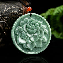 Natural Jade Pendant Flower Jadeite Pendant