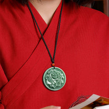 Natural Jade Pendant Flower Jadeite Pendant