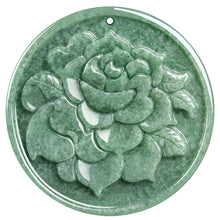Natural Jade Pendant Flower Jadeite Pendant