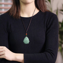 Natural Jade Pendant Flower Jadeite Pendant