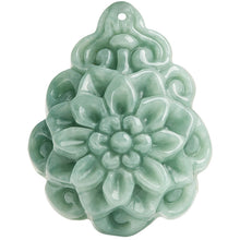 Natural Jade Pendant Flower Jadeite Pendant